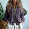 Ámbar™ - Vintageblus med bladmönster