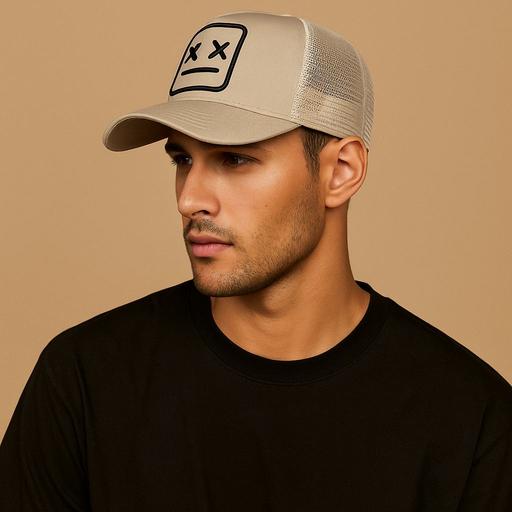Mark – Baseballkeps med broderad nätkrage XX