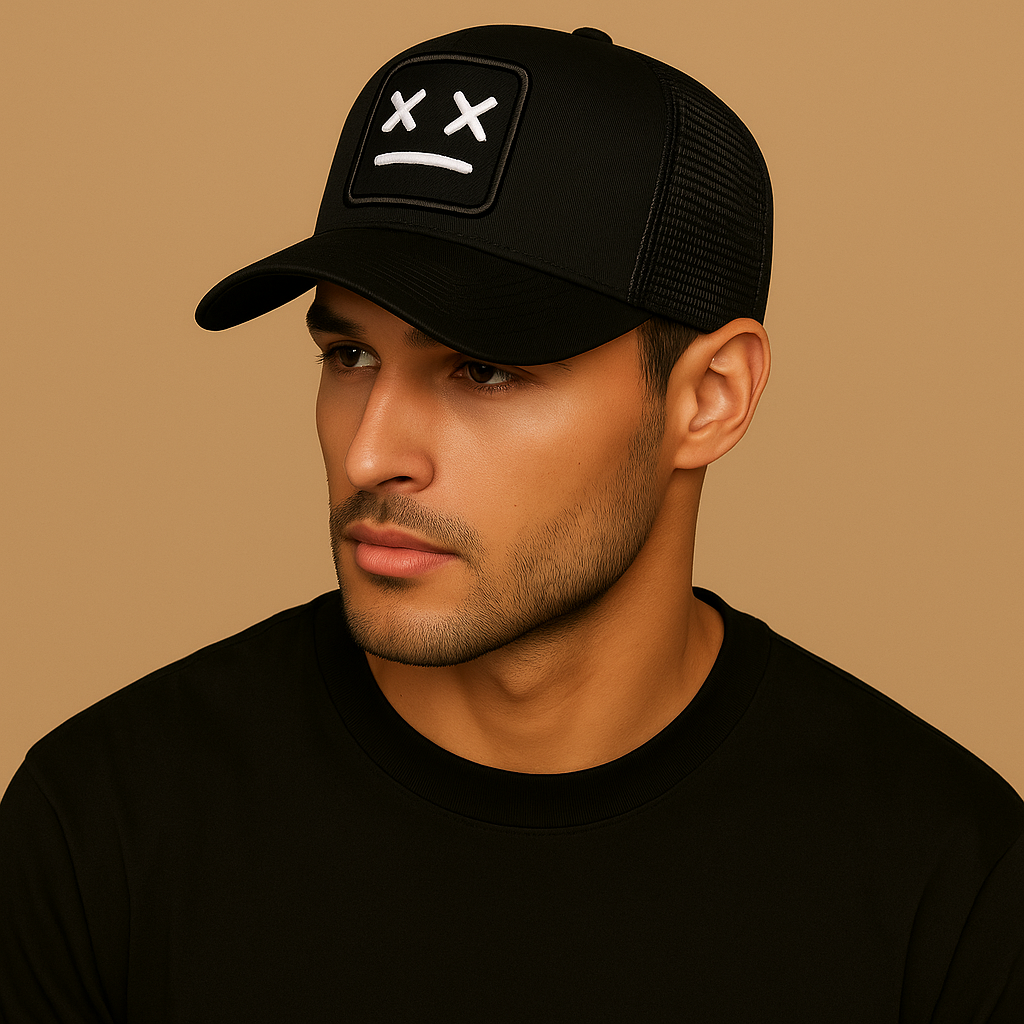 Mark – Baseballkeps med broderad nätkrage XX