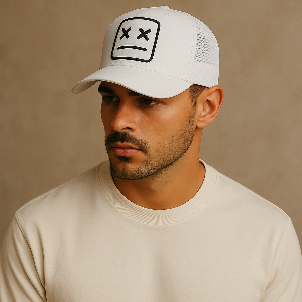 Mark – Baseballkeps med broderad nätkrage XX