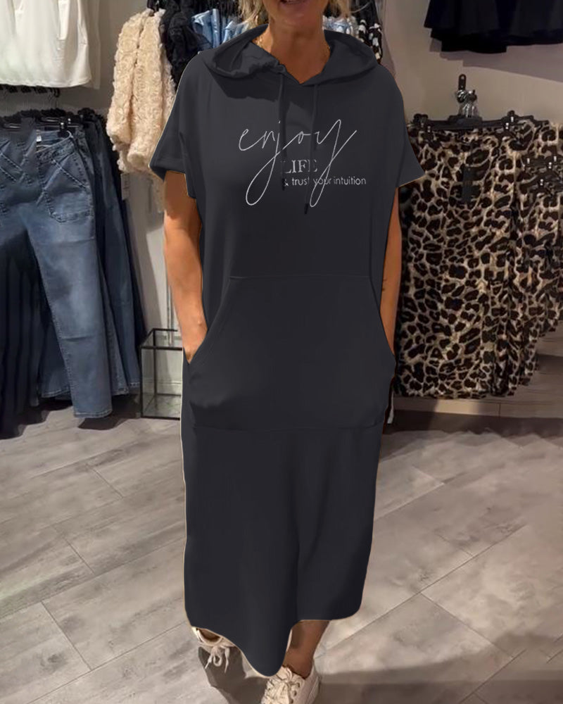 Saskia™ | Casual Hoodie Klänning