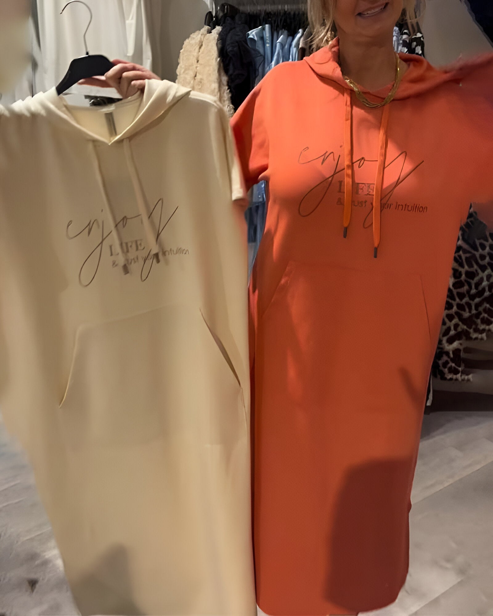 Saskia™ | Casual Hoodie Klänning