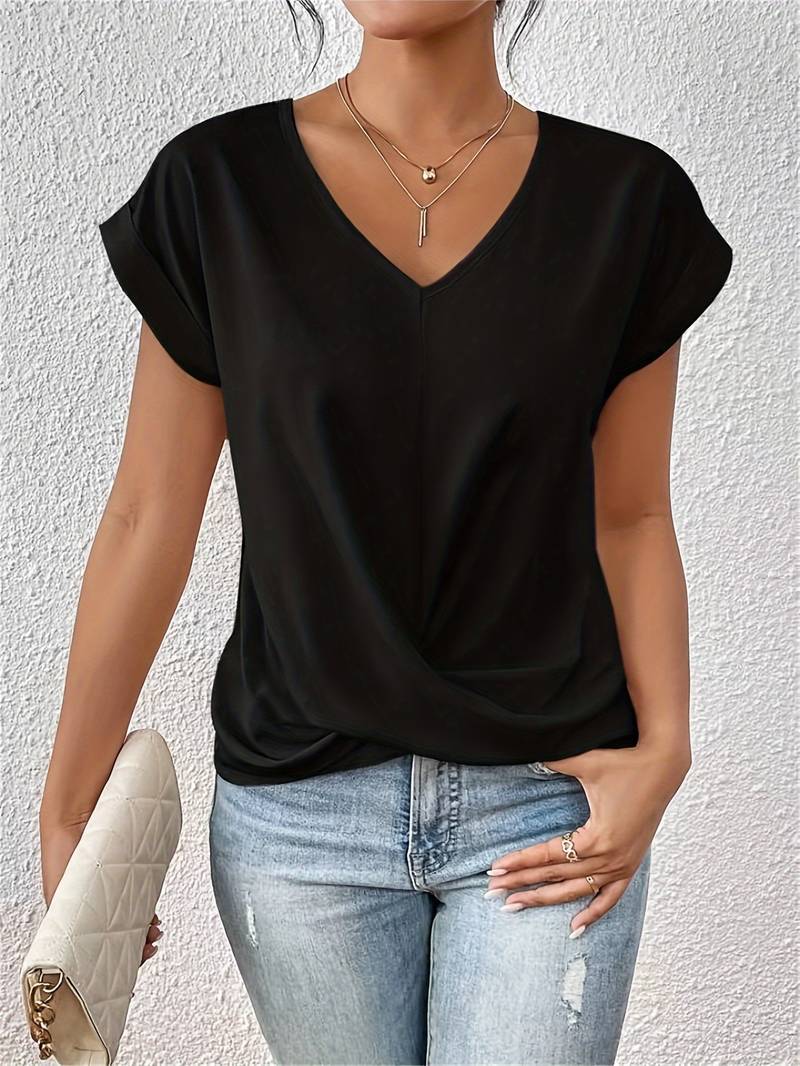 Kim- Elegant Short Sleeve T-Shirt