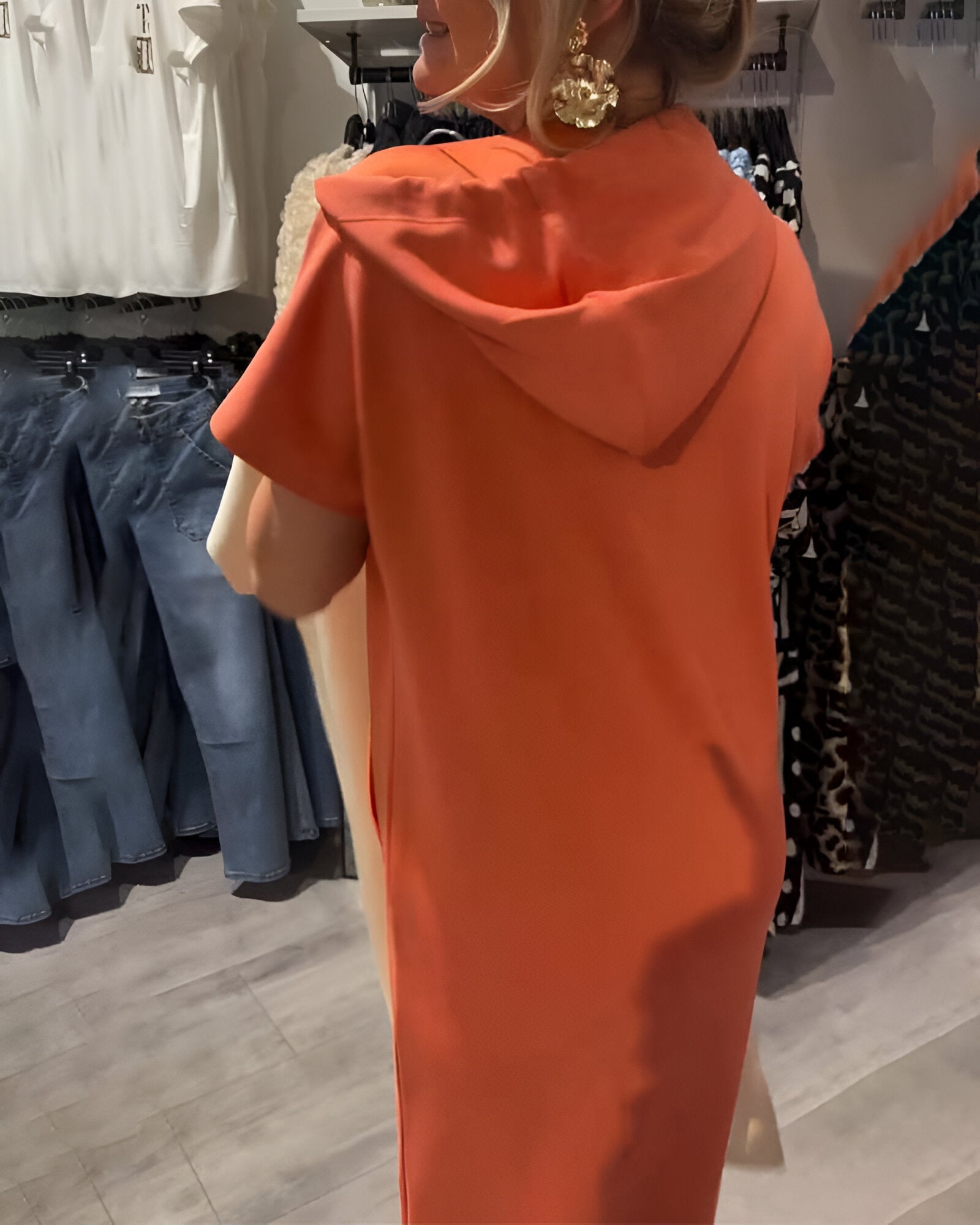 Saskia™ | Casual Hoodie Klänning