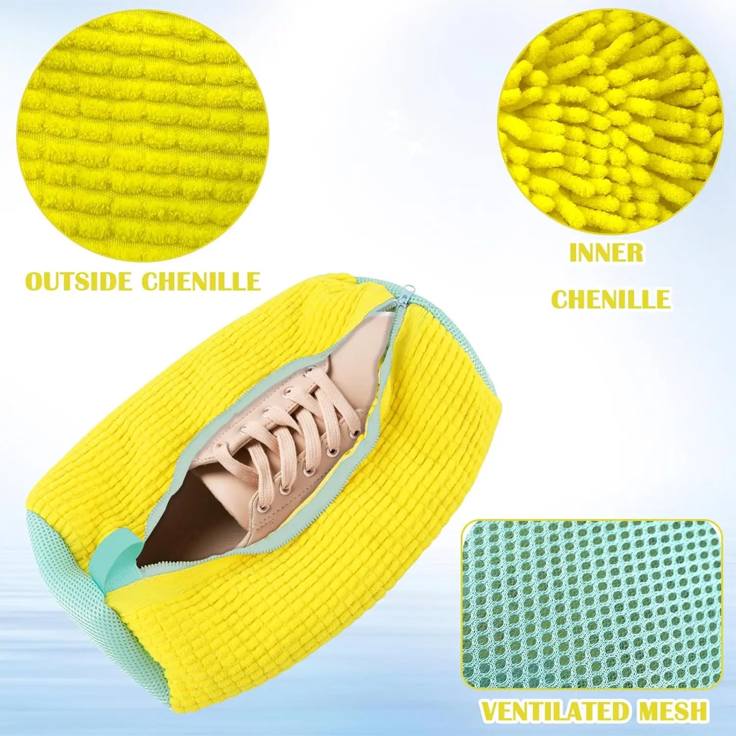 Staven-Portable Shoe Laundry Cleaning Bag