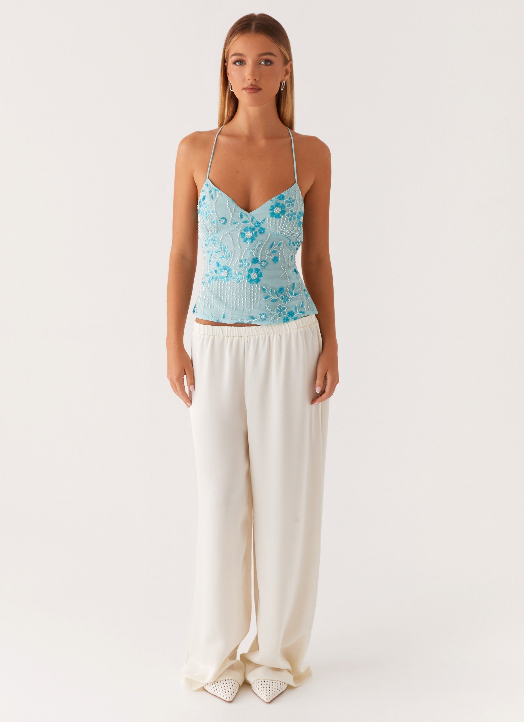 Marcella-Cami Top - Blue