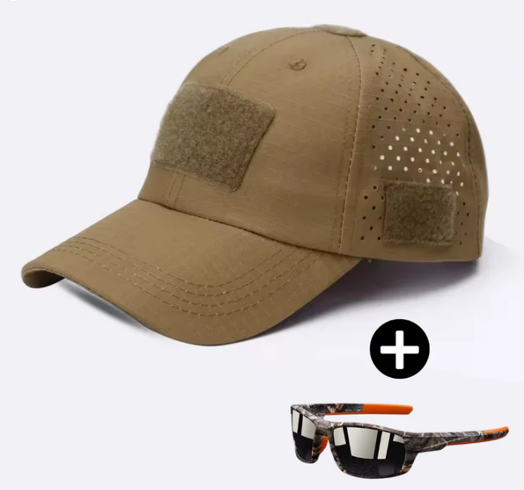 John™ Kamouflagekeps med glasögon