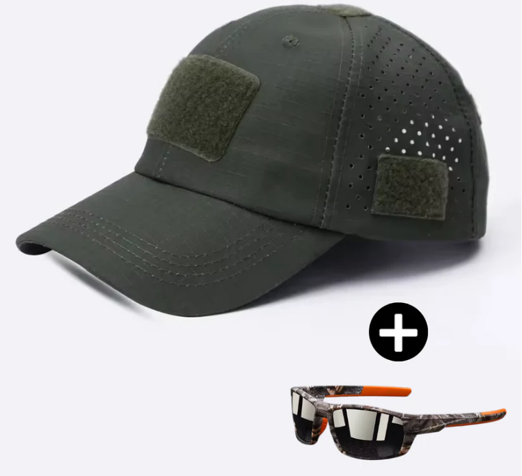 John™ Kamouflagekeps med glasögon