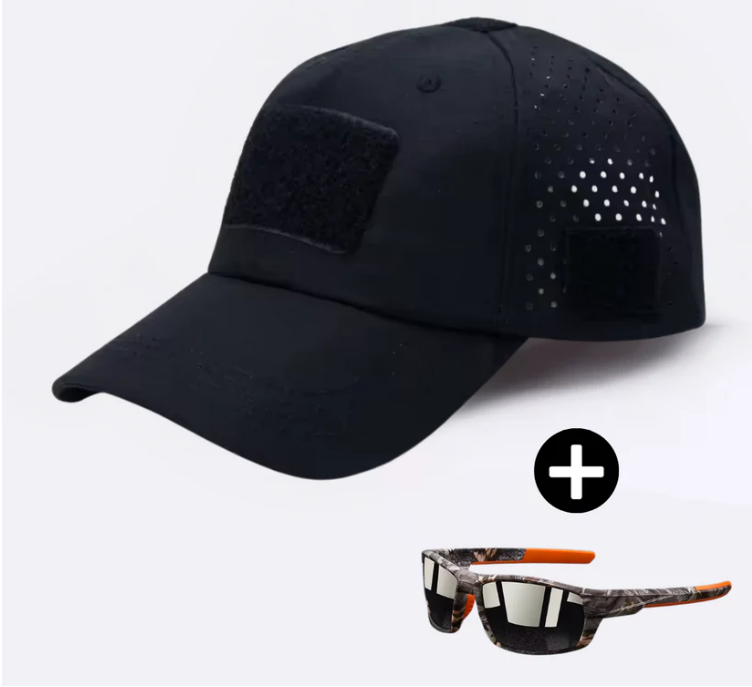 John™ Kamouflagekeps med glasögon