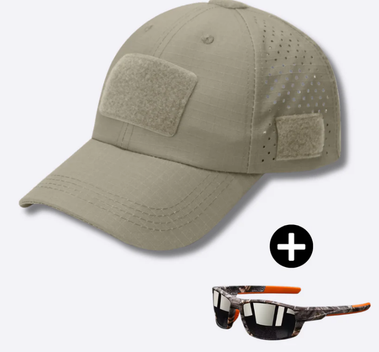 John™ Kamouflagekeps med glasögon