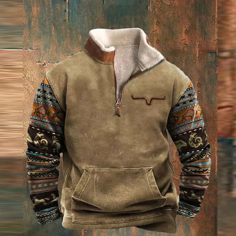 Levi -fleece­tröja med halv dragkedja