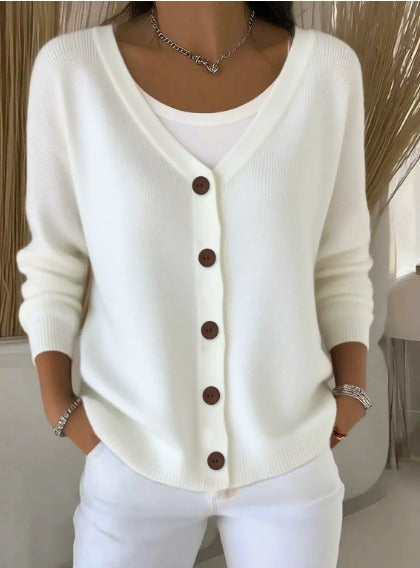 ✨ Victoria – Elegant stickad blus med huva ✨
