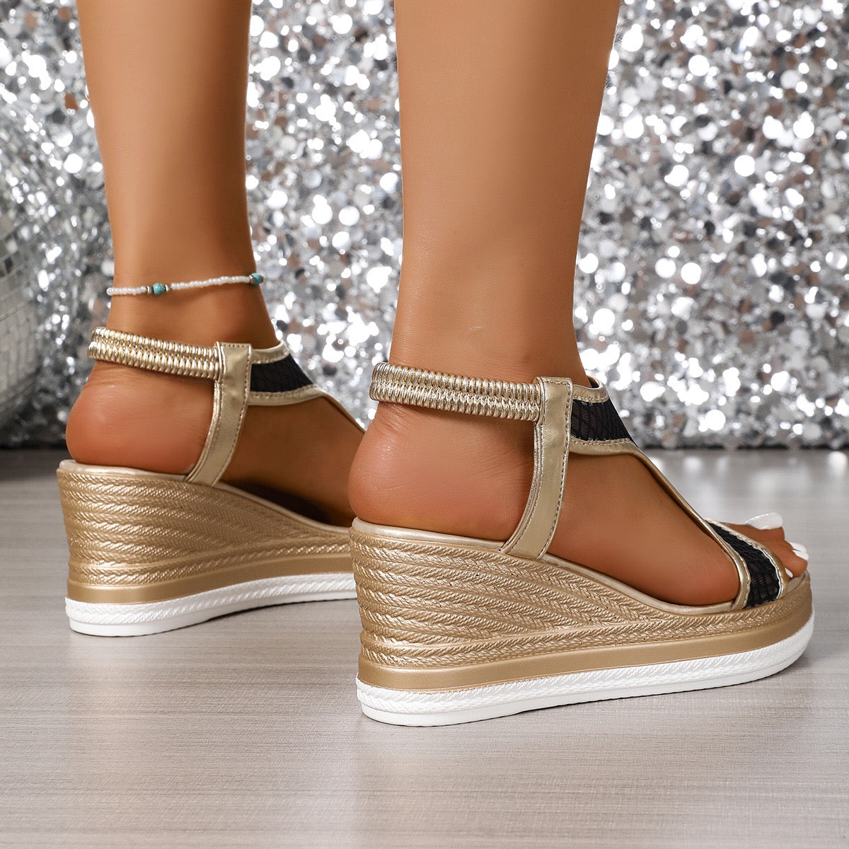 Jenny Elegante Mojorca ortopediska slip-on-sandaler för damer med klack