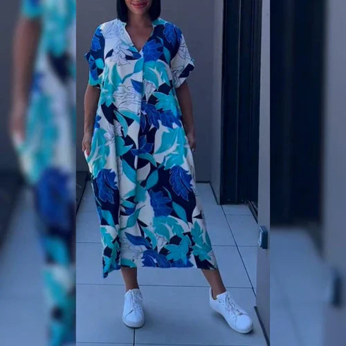 Elena™ - Elegant blommig klänning