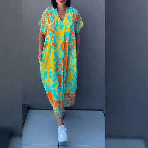 Elena™ - Elegant blommig klänning